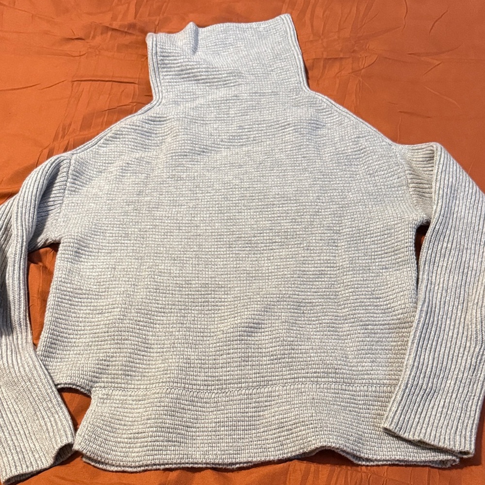 Babaton Light Gray Turtleneck Sweater